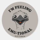 Recherche de emus autocollants Drôle