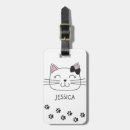 Recherche de dessin de chat bagages étiquettes Pour elle
