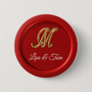 Recherche de monogrammes de mariage badges Amour