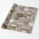 Recherche de motif café papier cadeau Petit déjeuner