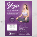 Recherche de exercice prospectus Cours de yoga
