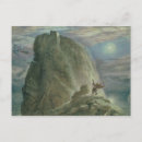 Recherche de sorcières de vol cartes postales Brosse