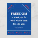 Recherche de libertés cartes postales Vote