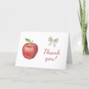 Recherche de pommes rouges vœux cartes Aquarelle