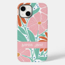 Recherche de modèle floral iphone coques Coloré