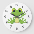 Recherche de dessin de grenouille horloges Vert