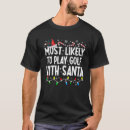 Recherche de golf père noël tshirts Drôle