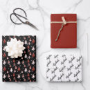 Recherche de noël botanique papier cadeau Noir