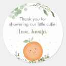 Recherche de clémentine autocollants Baby shower mignon