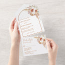 Recherche de pampas mariage invitations Orange brulé