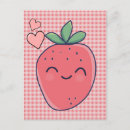 Recherche de fruit vert cartes postales Fraise