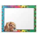 Recherche de cocker spaniel blocsnotes Dog