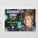 Recherche de gamer invitations D'anniversaire de joueur