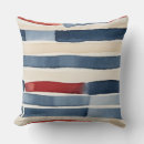 Recherche de rayures beige coussins Rouge