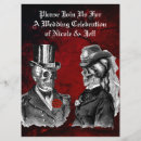 Recherche de grunge mariage invitations Crâne