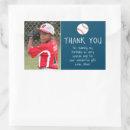 Recherche de baseball rectangles autocollants Anniversaire