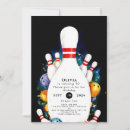 Recherche de partie de bowling invitations Rétro