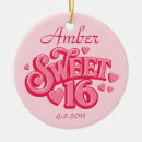 Recherche de sweet 16 ornements Rose