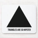 Recherche de triangles tapis souris Noir