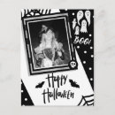 Recherche de crâne noir et blanc cartes postales Moderne