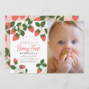 Recherche de strawberry 1ans anniversaire invitations Anniversaire de la baie