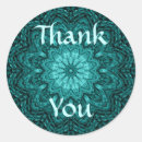 Recherche de mandala floral autocollants Bleu