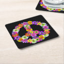 Recherche de signe paix de dessous de verres Hippie