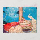 Recherche de magie cartes postales Rouge