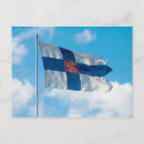 Recherche de drapeau finlande cartes postales Europe