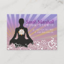 Recherche de silhouette de femme cartes visite Professeur de yoga