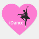 Recherche de coeur de danse autocollants Ballet
