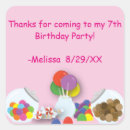 Recherche de anniversaire de candyland autocollants Bonbons