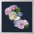 Recherche de rose de pivoine posters Bleu