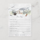 Recherche de souhaits pour le bébé invitations Aquarelle