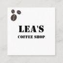 Recherche de grain de café cartes visite Simple