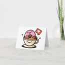 Recherche de beignet kawaii cartes invitations Café
