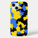 Recherche de jaune et bleu iphone coques Motif