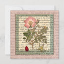 Recherche de collages français vintages invitations Floral