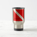 Recherche de drapeau de plongée tasses Rouge
