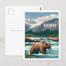 Recherche de parc national katmai cartes postales Vintage