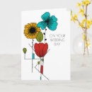 Recherche de floral mariage cartes Jeunes mariés