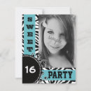 Recherche de bonbon 16 moderne invitations Zèbre