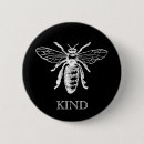 Recherche de abeille vintage badges Noir et blanc