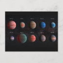 Recherche de planète colorée cartes postales Espace