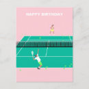 Recherche de match de tennis cartes postales Raquette