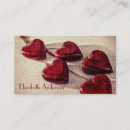 Recherche de coeur rouge cartes visite Romantique