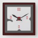 Recherche de gris et rouge horloges Toute personne