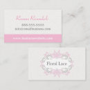Recherche de dentelle florale cartes visite Moderne