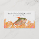 Recherche de poissons visite cartes visite Pour elle