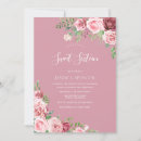 Recherche de floral girly invitations Rose